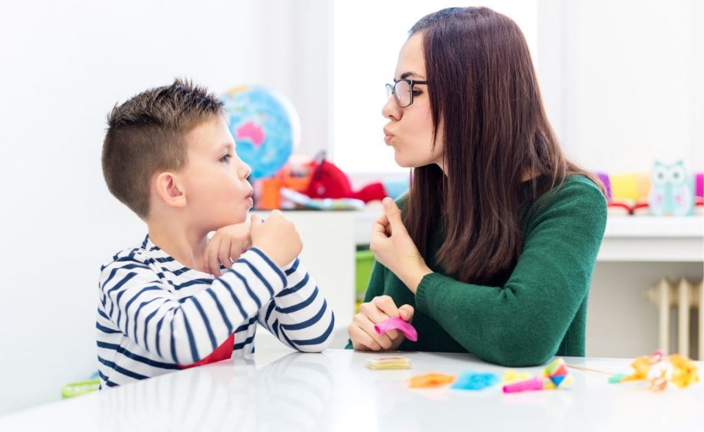 speech sound production activities in Speech and Language therapy session